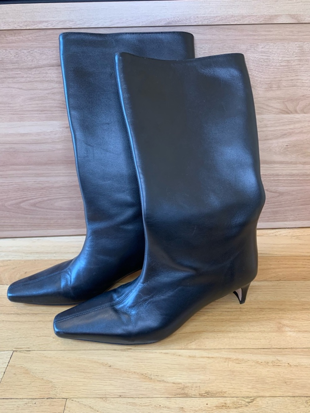 Staud Black Leather Boots - Size 38